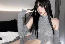 果咩酱w - 灰灰毛衣 [23P+2V-343MB]-亿套图