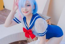 幼愛Youmeko –  蕾姆泳装 [18P-49MB]-亿套图