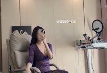 微密圈-唐十七[紫色透视高开叉连衣裙[1V-436MB]-亿套图