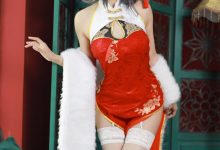 51酱-碧蓝航线-柴郡新春旗袍[12P-54.5MB]-亿套图
