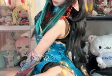 白栎Shirly-明日方舟-夕·染尘烟旗袍[130P+26V-4.06G]-亿套图