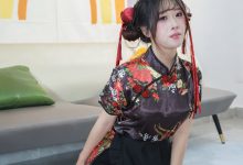 丝恋摄影 NO.011 小梦-绣花旗袍  黑色丝袜 黑色增高鞋[258P+1V／3.67GB]-亿套图