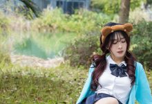 丝恋摄影 NO.014 小梦-蓝色开衫 jk短裙 肉色丝袜 白色帆布鞋[203P+1V／3.78GB]-亿套图