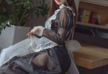 亚马逊鲶鱼 – 黑色透明女仆[33P-193.1M]-亿套图