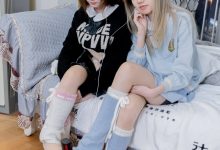 BoBoSocks袜啵啵 No.680 小甜豆&甜甜圈-板鞋、腿套、白棉袜、薄肉丝 [170P1V-8.70GB]-亿套图