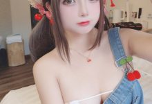日奈娇 – 背带牛仔裤-亿套图