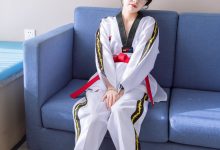 BoBoSocks袜啵啵 积分限定作品044 稚予-跆拳道服、运动鞋、白棉袜、裸足-亿套图