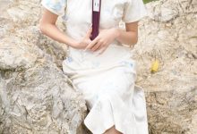足愉心 No.133 夏沫（搭配：黑色板鞋、白色棉袜、肉色丝袜）-亿套图
