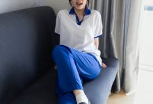 甜予摄影 No.275 甜宝-校服、白色棉袜、肉色丝袜、小皮鞋-亿套图