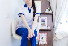 物恋传媒 No.2824 晚舟-板鞋、白棉袜、裸足、校服-亿套图