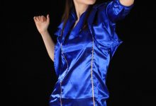 [王朝贵足]0021 室内套图 宣萱窈窕气质空姐制服灰丝黑色高跟系列B-亿套图